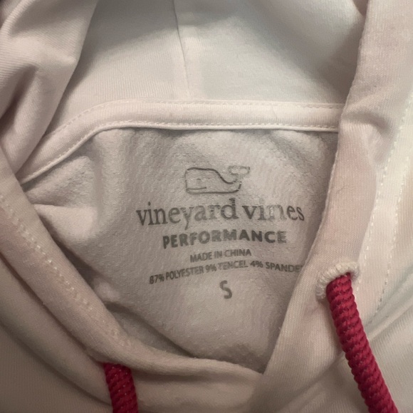 Vineyard Vines Performance White & Pink Long-sleeve Hoodie Size Small - Picture 4 of 6